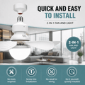 Flower Fan Light: 16.5-Inch Ceiling Fan with Light - thumbnail 2