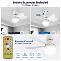 Flower Fan Light: 16.5-Inch Ceiling Fan with Light - thumbnail 4