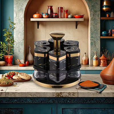 360° Rotating Spice Carousel Rack