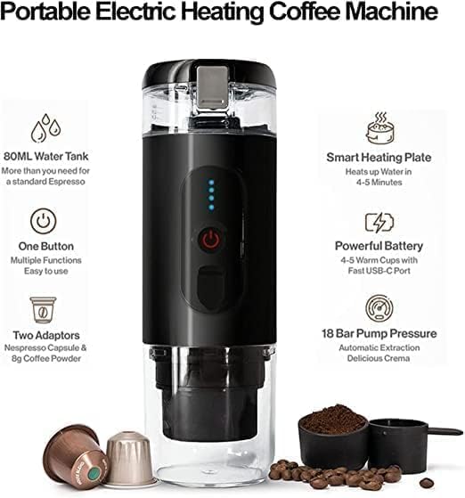 Portable Electric Espresso Coffee Maker