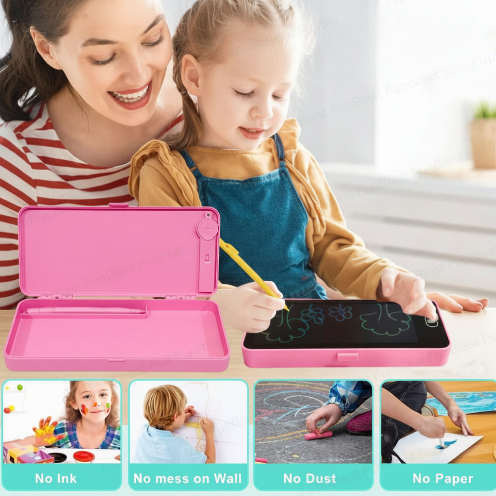2-in-1 LCD Writing Tablet Pencil Case