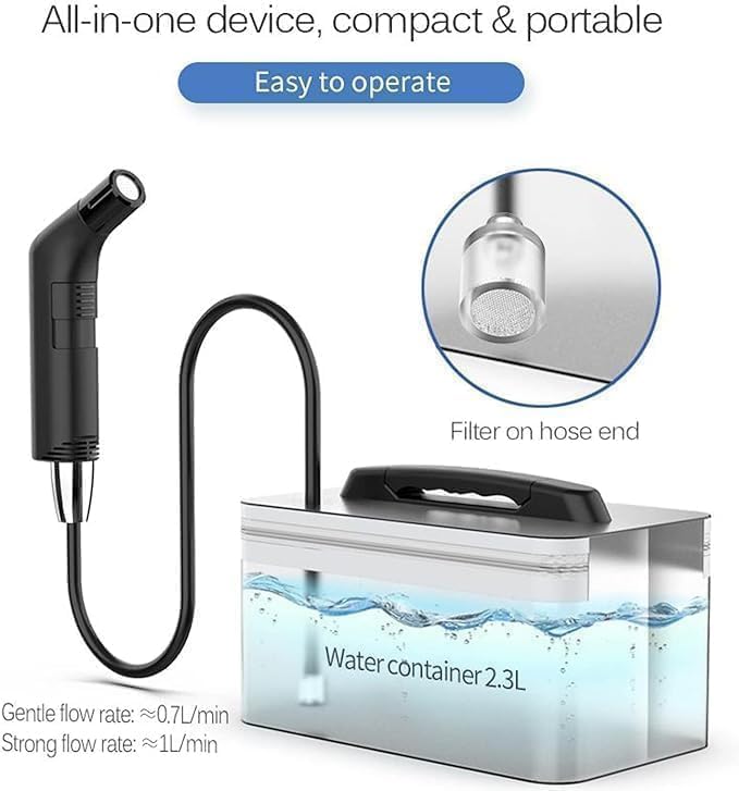 بخاخ بيديه صغير الحجم قابل لإعادة الشحن للسفر