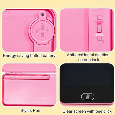 2-in-1 LCD Writing Tablet Pencil Case
