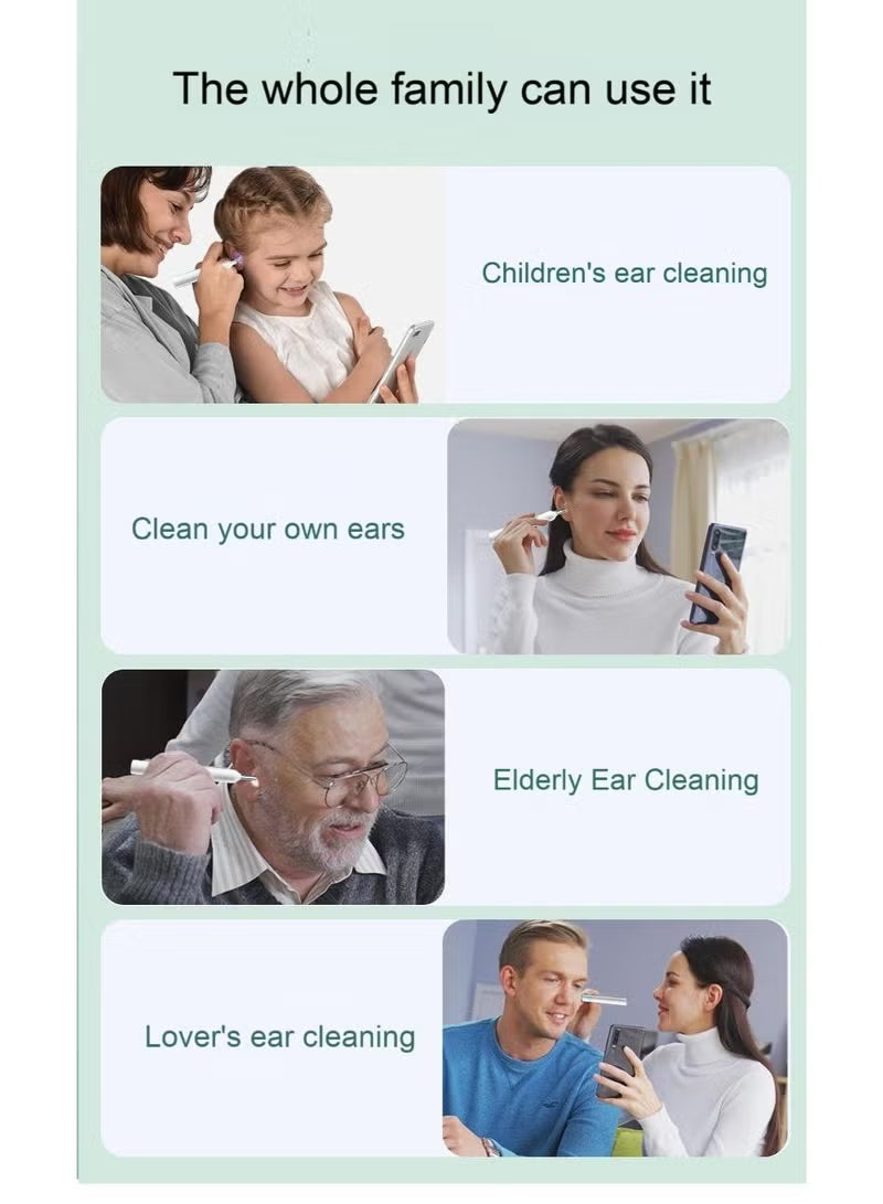 Ear Wax Removal Kit – Safe Spiral Tool & Camera Cleaner