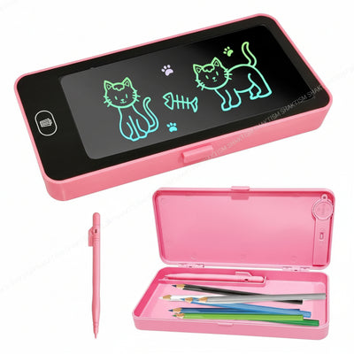 2-in-1 LCD Writing Tablet Pencil Case