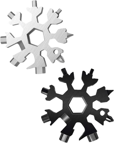 8-in-1 Snowflake Multi-Tool Keychain