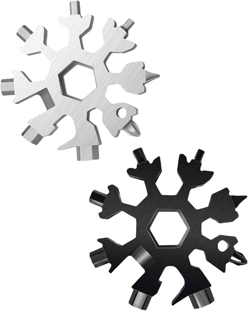 8-in-1 Snowflake Multi-Tool Keychain