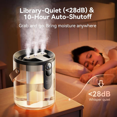 Dual-Spray Portable Humidifier