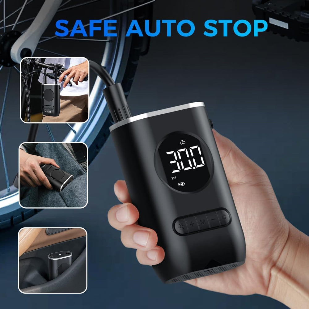 مضخة هواء رقمية محمولة لنفخ إطارات السيارات