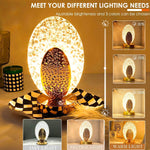 Oval Crystal LED Table Lamp