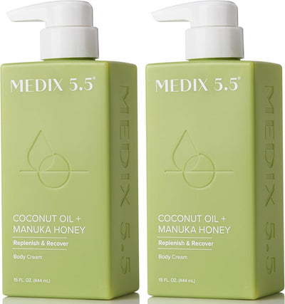 كريم الجسم ميديكس 5.5 - زيت جوز الهند + عسل مانوكا لتجديد وتنشيط الجسم