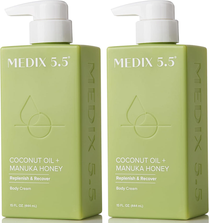 كريم الجسم ميديكس 5.5 - زيت جوز الهند + عسل مانوكا لتجديد وتنشيط الجسم
