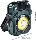 Multifunctional Rechargeable LED Work Light with Solar Panel & Magnet