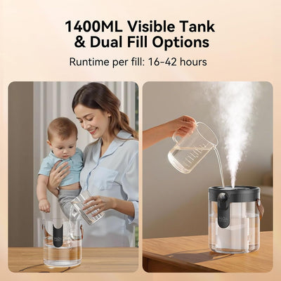 Dual-Spray Portable Humidifier