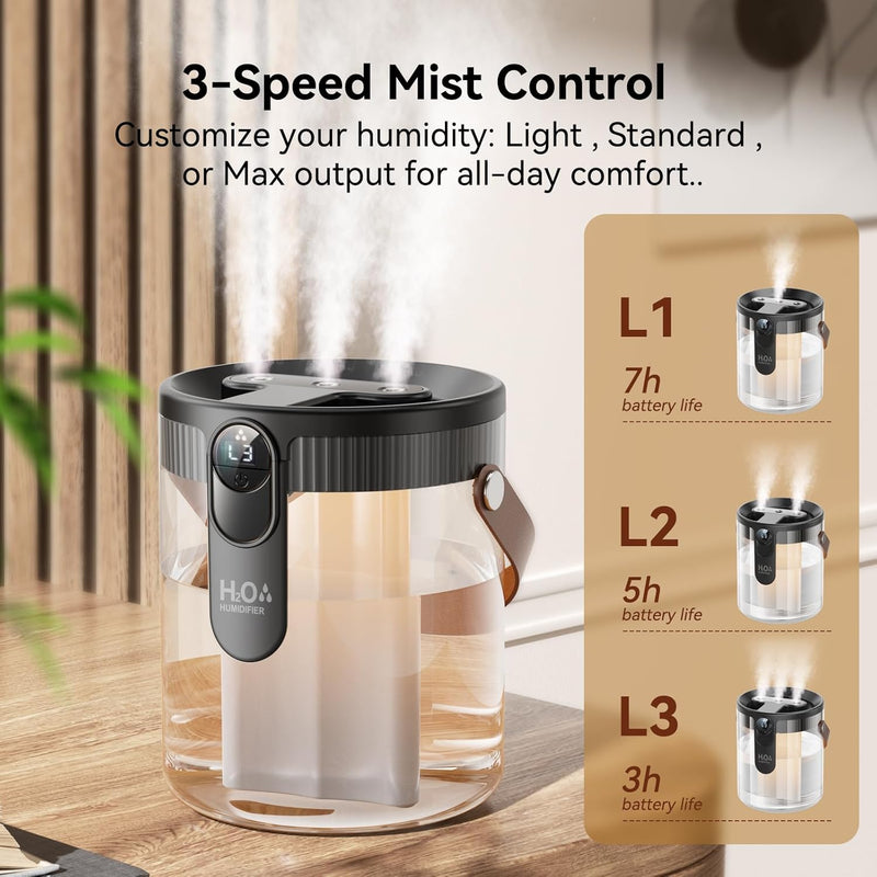 Dual-Spray Portable Humidifier