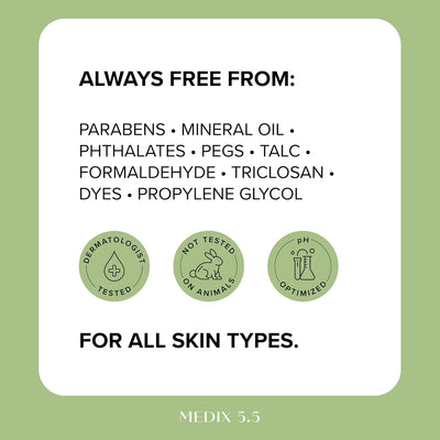 كريم الجسم ميديكس 5.5 - زيت جوز الهند + عسل مانوكا لتجديد وتنشيط الجسم