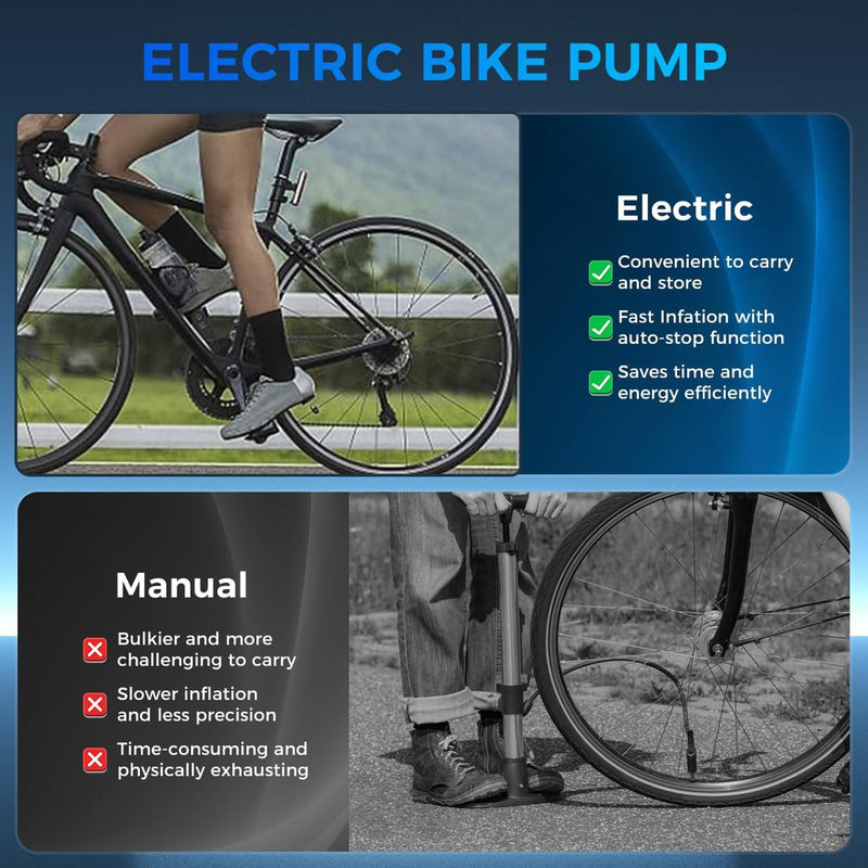 مضخة هواء رقمية محمولة لنفخ إطارات السيارات