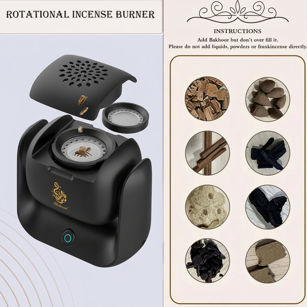 Rotational Electric Incense Burner