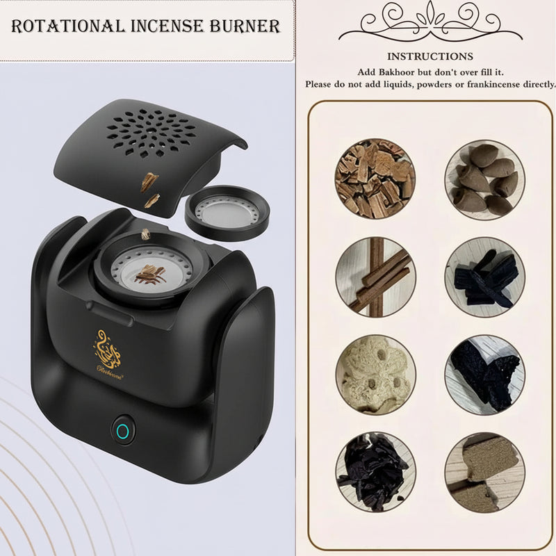 Rotational Electric Incense Burner