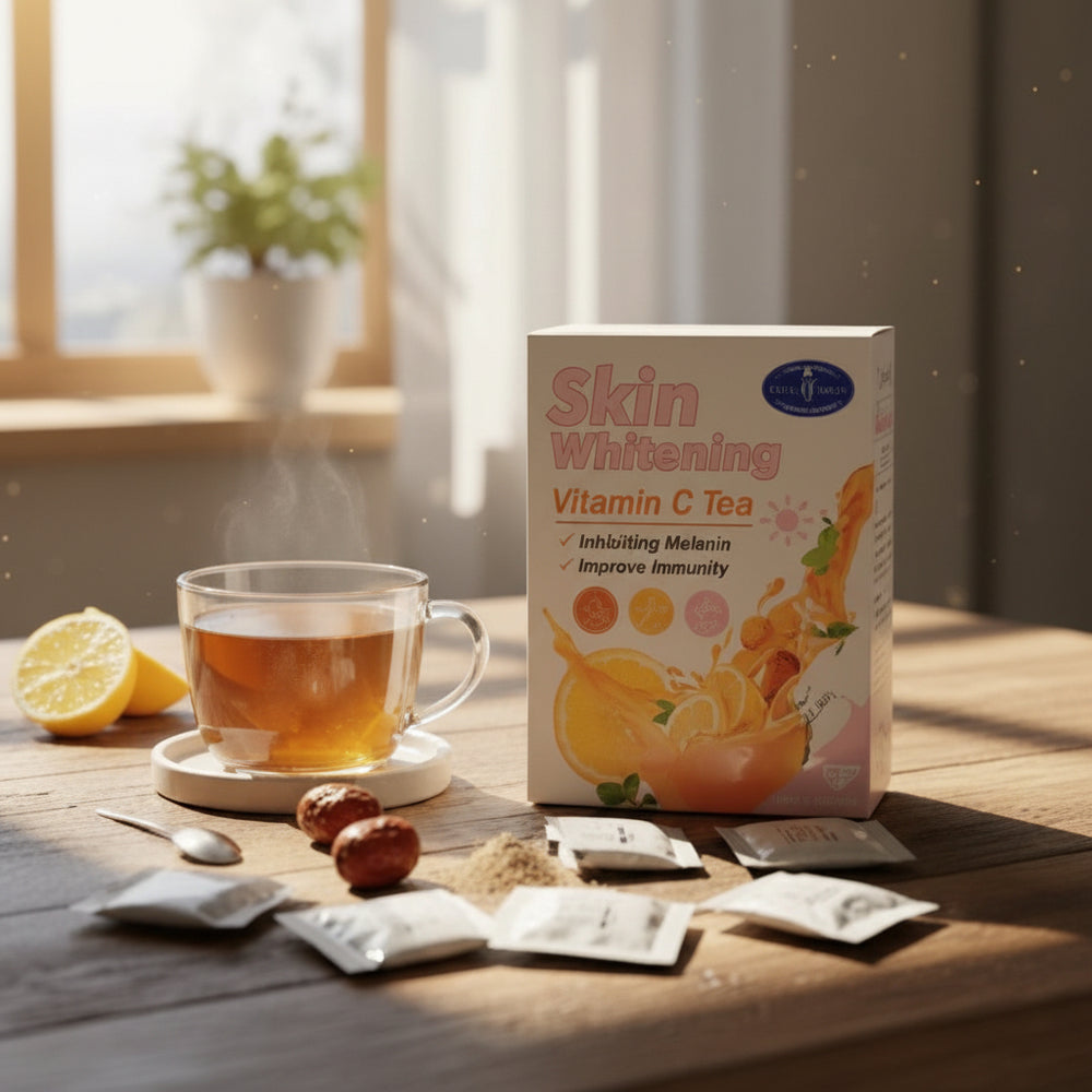 Aichun Beauty detox herbal tea for clear skin and a glowing complexion from within at Aezoon.