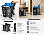 Black shoe cover storage bin with text, used in various settings.