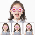 Funny Crazy Eyes Glasses - Novelty Party Costume Eyewear - thumbnail 2