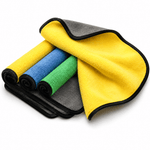 Double Side Microfiber Cloth Pack of 2, 60 × 60 cm reusable microfiber car detailing towel