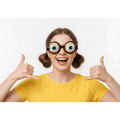 Funny Crazy Eyes Glasses - Novelty Party Costume Eyewear - thumbnail 4