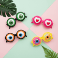 Funny Crazy Eyes Glasses - Novelty Party Costume Eyewear - thumbnail 3