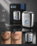 Mini Electric Shaver - Dual Rotary Heads - thumbnail 2