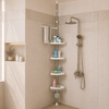 Multi-Function Corner Shelf – 4-Tier Bathroom Organizer