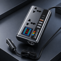 Multi-Port Car Inverter with Dual AC Sockets & Digital Display
