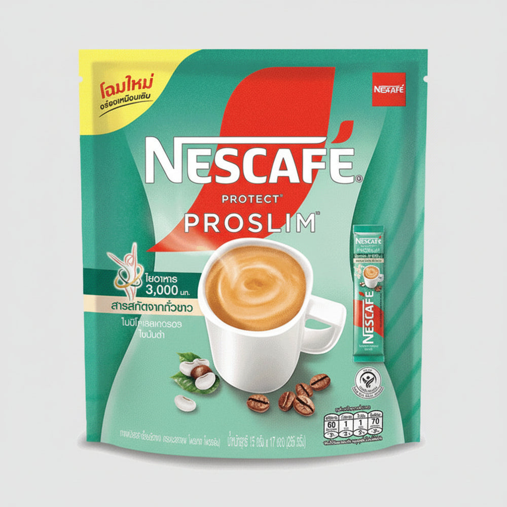 Nescafe ProSlim instant coffee original weight management formula with 3,000mg of dietary fiber at Aezoon.