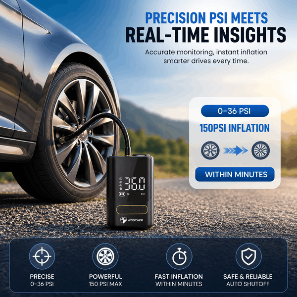Portable Digital Air Compressor Tire Inflator 150 PSI