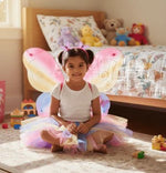 زي أجنحة جنية قوس قزح للأطفال