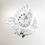 3D Butterfly Wall Clock Acrylic Wall Decore