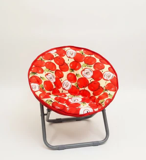 Kids Folding Apple Pattern Chair