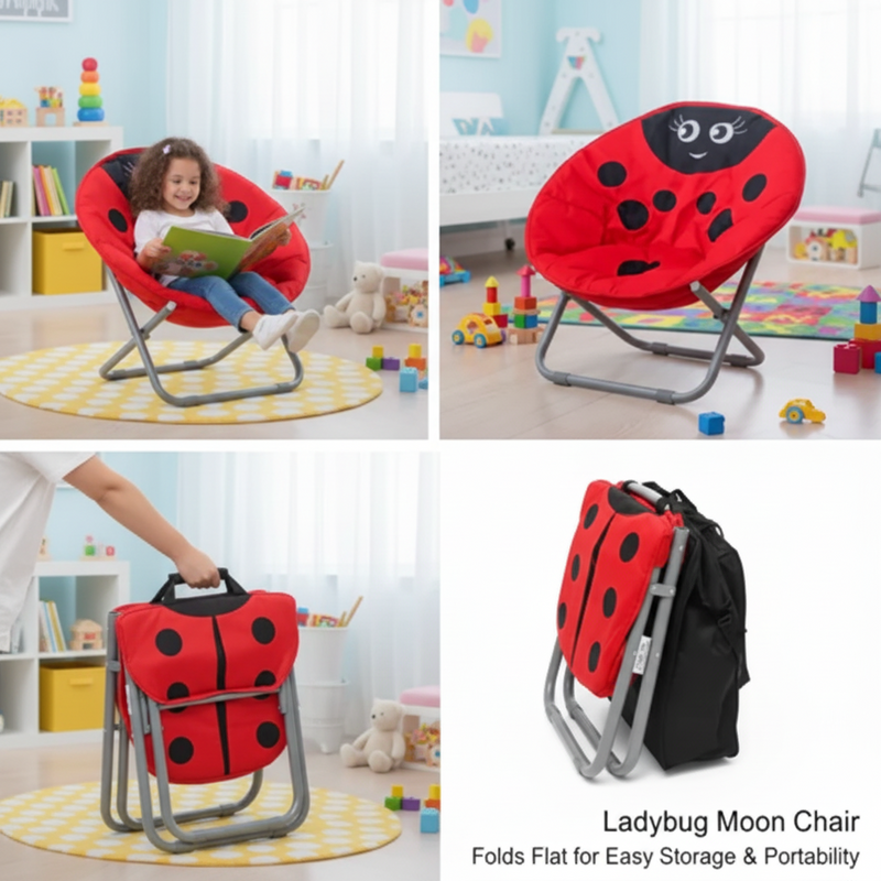 Kids Ladybug Moon Chair