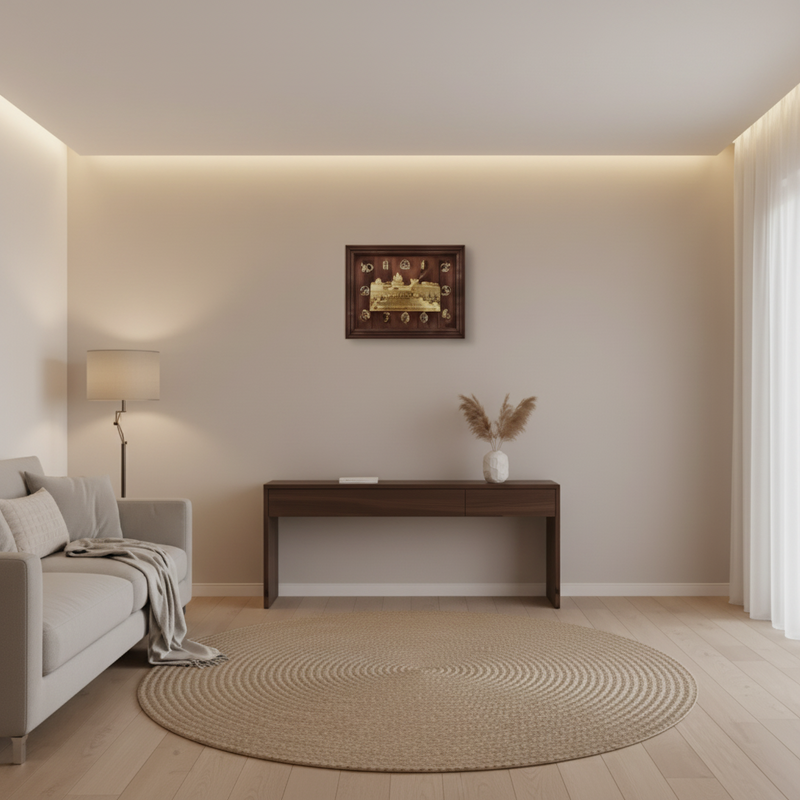 Luxury Mosque Design Wall Clock