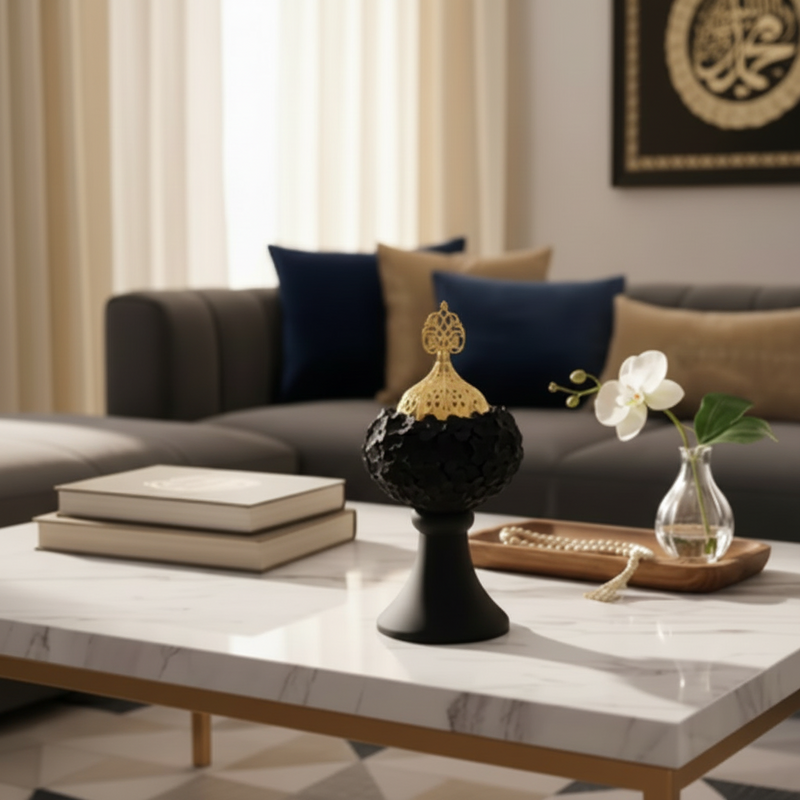 Luxury Decorative LED Table Lamp with Gold Top