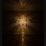 Gold Decorative LED Lantern Stand