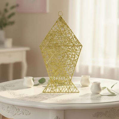 Gold Glitter Decorative Hanging Lantern