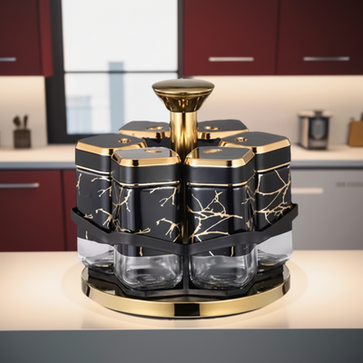 360° Rotating Spice Carousel Rack