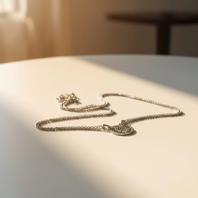 Allah Calligraphic Pendant Necklace