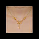 Elegant Gold Butterfly Pendant Necklace