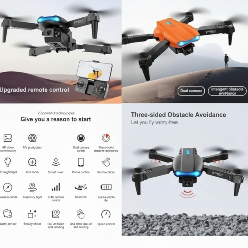 E99 Drone Camera – Easy Control & Aerial Fun