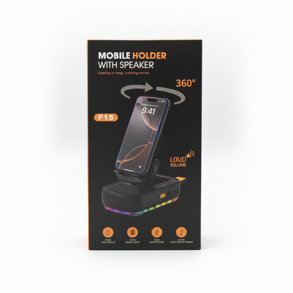 Mobile Holder With Speaker (F15)