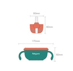 3-in-1 Baby Feeding Snack Soup Bowl with Straw Infant Learning Dish