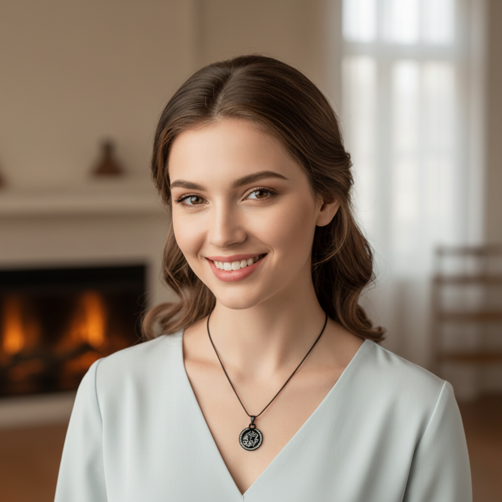 Allah Calligraphic Pendant Necklace