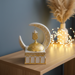 Islamic Crescent Moon & Lantern Decorative Showpiece